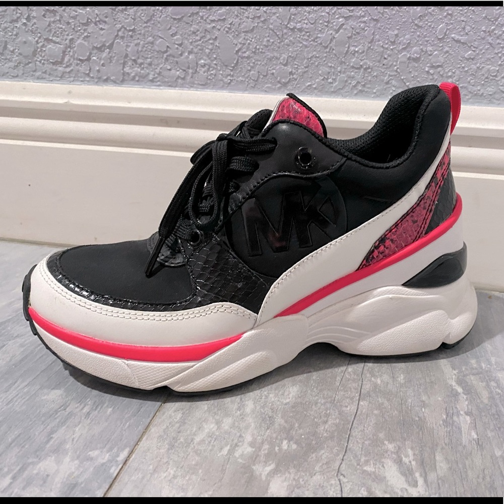 Michael Kors Mickey Trainer Sneakers black/pink